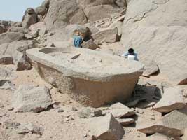 Ванна для гранитного бетона в Древнем Египте